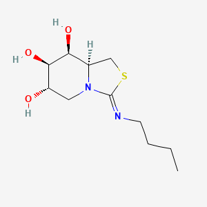 molecular formula C11H20N2O3S B11755332 (3z,6s,7r,8s,8as)-3-(Butylimino)hexahydro[1,3]thiazolo[3,4-A]pyridine-6,7,8-Triol 