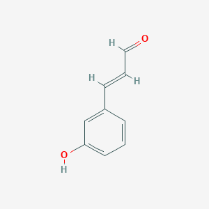 molecular formula C9H8O2 B11755336 (2E)-3-(3-hydroxyphenyl)prop-2-enal 