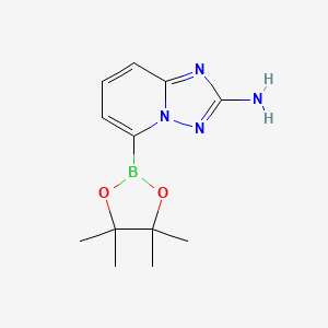 5-(Tetramethyl-1,3,2-dioxaborolan-2-yl)-[1,2,4]triazolo[1,5-a]pyridin-2-amine