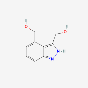 molecular formula C9H10N2O2 B11755360 3,4-Dihydroxymethyl-1H-indazole 