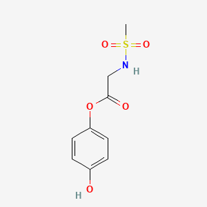 molecular formula C9H11NO5S B1175537 4-Hydroxyphenyl [(methylsulfonyl)amino]acetate 