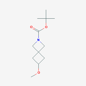 molecular formula C12H21NO3 B11755399 Tert-butyl 6-methoxy-2-azaspiro[3.3]heptane-2-carboxylate 