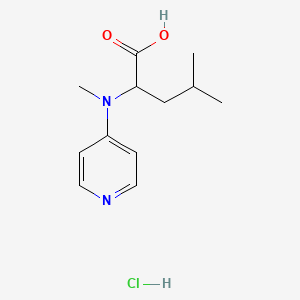 2-((Pyridin-4-yl)methylamino)-4-methylpentanoic acid hydrochloride