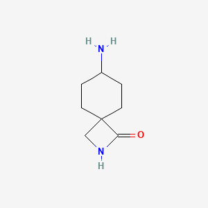 molecular formula C8H14N2O B11755497 7-Amino-2-azaspiro[3.5]nonan-1-one 