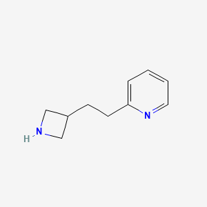 molecular formula C10H14N2 B11755515 2-(2-(Azetidin-3-yl)ethyl)pyridine 