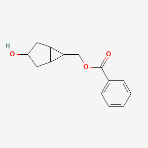 {3-Hydroxybicyclo[3.1.0]hexan-6-yl}methyl benzoate