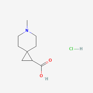 6-Methyl-6-azaspiro[2.5]octane-1-carboxylic acid hydrochloride