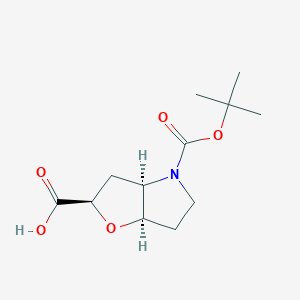 (2R,3aR,6aR)-4-[(2-methylpropan-2-yl)oxycarbonyl]-2,3,3a,5,6,6a-hexahydrofuro[3,2-b]pyrrole-2-carboxylic acid