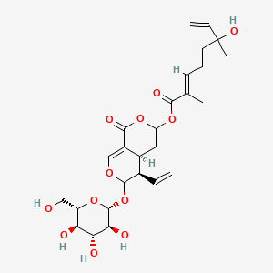 molecular formula C7H12N4O B1175559 Menthiafolin CAS No. 19351-64-5