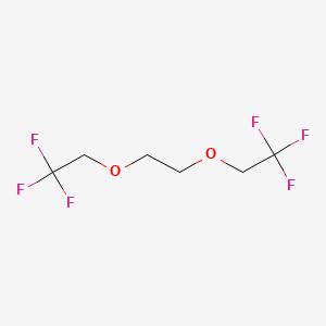 molecular formula C6H8F6O2 B11755590 1,1,1-Trifluoro-2-[2-(2,2,2-trifluoroethoxy)ethoxy]ethane 