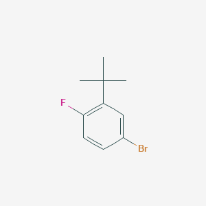 molecular formula C10H12BrF B11755610 4-Bromo-2-(tert-butyl)-1-fluorobenzene 