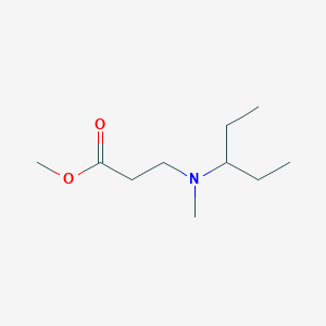 molecular formula C10H21NO2 B11755655 Methyl 3-(methyl(pentan-3-yl)amino)propanoate 