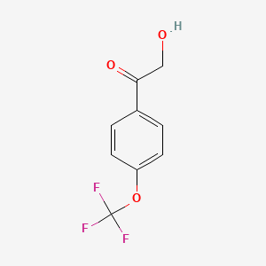 molecular formula C9H7F3O3 B11755661 2-Hydroxy-4'-(trifluoromethoxy)acetophenone 