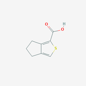 molecular formula C8H8O2S B11755665 4H,5H,6H-cyclopenta[c]thiophene-1-carboxylic acid 