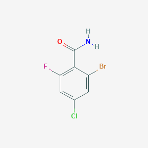 2-Bromo-4-chloro-6-fluorobenzamide