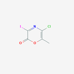 5-Chloro-3-iodo-6-methyl-2H-1,4-oxazin-2-one