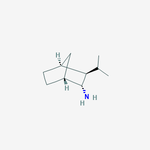 molecular formula C10H19N B11755717 (1R,2R,3R,4S)-3-(propan-2-yl)bicyclo[2.2.1]heptan-2-amine 