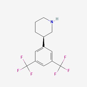 (3R)-3-[3,5-bis(trifluoromethyl)phenyl]piperidine