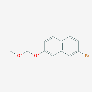 molecular formula C12H11BrO2 B11755761 2-Bromo-7-(methoxymethoxy)naphthalene 