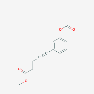 Methyl 5-(3-(pivaloyloxy)phenyl)pent-4-ynoate