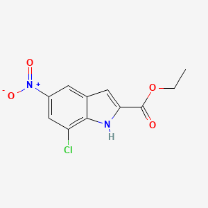 ethyl 7-chloro-5-nitro-1H-indole-2-carboxylate