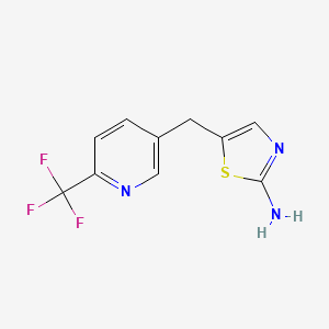 5-((6-(Trifluoromethyl)pyridin-3-yl)methyl)thiazol-2-amine