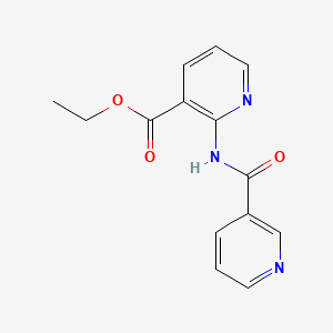 molecular formula C14H13N3O3 B1175583 Ethyl 2-[(3-pyridinylcarbonyl)amino]nicotinate 