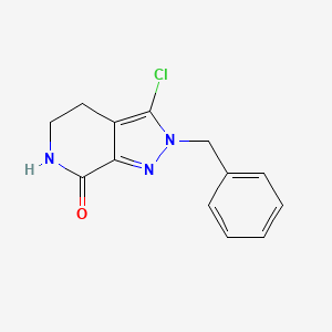 2-Benzyl-3-chloro-2,4,5,6-tetrahydro-7H-pyrazolo[3,4-c]pyridin-7-one