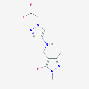 1-(2,2-difluoroethyl)-N-[(5-fluoro-1,3-dimethyl-1H-pyrazol-4-yl)methyl]-1H-pyrazol-4-amine