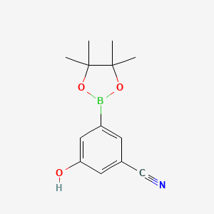 3-Hydroxy-5-(4,4,5,5-tetramethyl-1,3,2-dioxaborolan-2-yl)benzonitrile