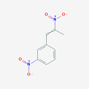 molecular formula C9H8N2O4 B11755909 1-Nitro-3-(2-nitroprop-1-en-1-yl)benzene 