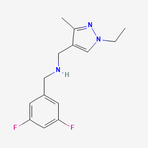 [(3,5-difluorophenyl)methyl][(1-ethyl-3-methyl-1H-pyrazol-4-yl)methyl]amine