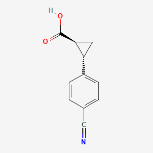 (1S,2S)-2-(4-cyanophenyl)cyclopropane-1-carboxylic acid