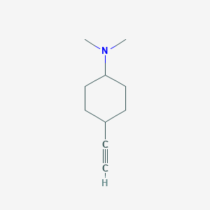 molecular formula C10H17N B11755948 trans-4-Ethynyl-N,N-dimethyl-cyclohexanamine 