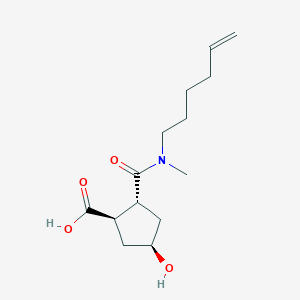 (1R,2R,4R)-2-(hex-5-enyl-methyl-carbamoyl)-4-hydroxy-cyclopentanecarboxylic acid