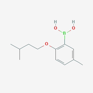 molecular formula C12H19BO3 B11755980 [5-Methyl-2-(3-methylbutoxy)phenyl]boranediol 