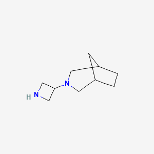 molecular formula C10H18N2 B11755981 3-(Azetidin-3-yl)-3-azabicyclo[3.2.1]octane 