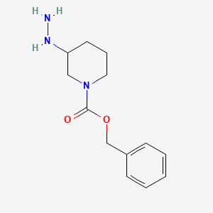 molecular formula C13H19N3O2 B11756006 Benzyl 3-hydrazinylpiperidine-1-carboxylate 