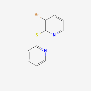 3-Bromo-2-[(5-methyl-2-pyridinyl)sulfanyl]pyridine