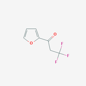 molecular formula C7H5F3O2 B11756038 3,3,3-Trifluoro-1-(furan-2-yl)propan-1-one 