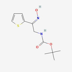 tert-butyl N-[(2Z)-2-hydroxyimino-2-thiophen-2-ylethyl]carbamate