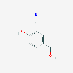 molecular formula C8H7NO2 B11756091 2-Hydroxy-5-(hydroxymethyl)benzonitrile 