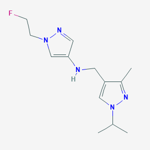 1-(2-fluoroethyl)-N-{[3-methyl-1-(propan-2-yl)-1H-pyrazol-4-yl]methyl}-1H-pyrazol-4-amine