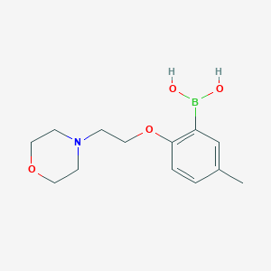 (5-Methyl-2-[2-(morpholin-4-yl)ethoxy]phenyl)boranediol