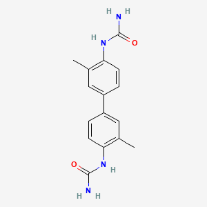 molecular formula C16H18N4O2 B11756159 1,1'-(3,3'-Dimethyl-[1,1'-biphenyl]-4,4'-diyl)diurea 