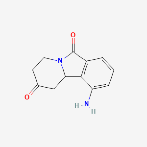 molecular formula C12H12N2O2 B11756180 10-Amino-1,3,4,10b-tetrahydropyrido[2,1-a]isoindole-2,6-dione 