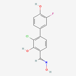 2-Chloro-3'-fluoro-4-[(hydroxyimino)methyl]-[1,1'-biphenyl]-3,4'-diol