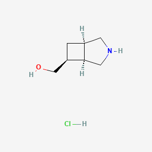 molecular formula C7H14ClNO B11756214 [(1R,5R,6S)-3-azabicyclo[3.2.0]heptan-6-yl]methanol hydrochloride 