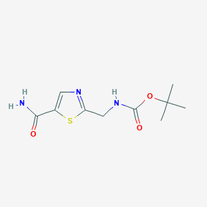 tert-Butyl ((5-carbamoylthiazol-2-yl)methyl)carbamate