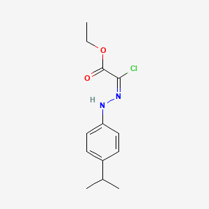 ethyl (2E)-2-chloro-2-[(4-propan-2-ylphenyl)hydrazinylidene]acetate